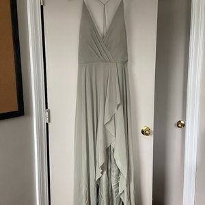 Jenny Yoo Collection Farrah Luxe Chiffon Sage Dress! :)